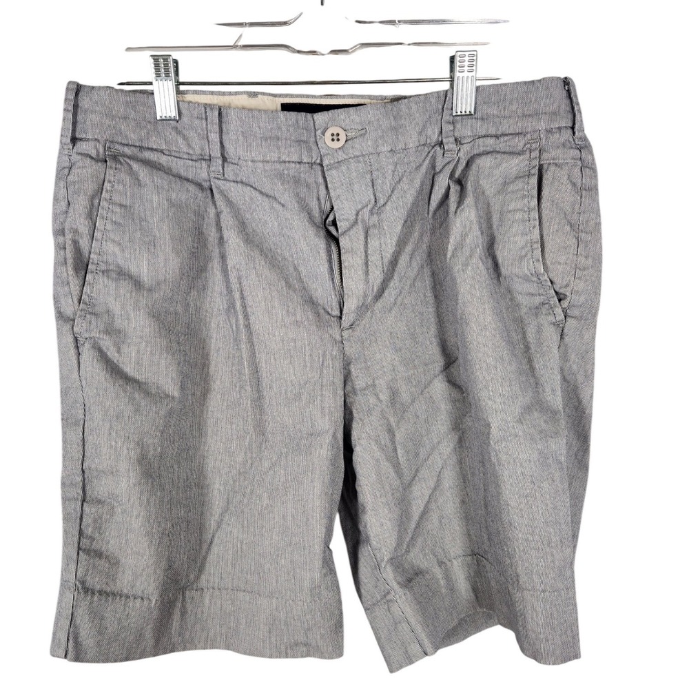 Abercrombie and Fitch Mens Blue Crosshatch Tailored Shorts Size 32